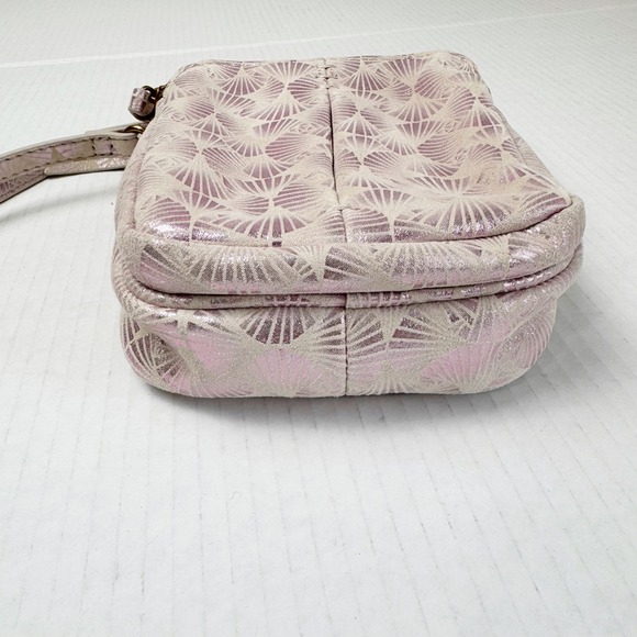 American Leather Co Cleveland purple shimmer lavender skies crossover bag purse - Picture 6 of 10